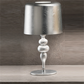 Eva Silver Leaf Table Lamp